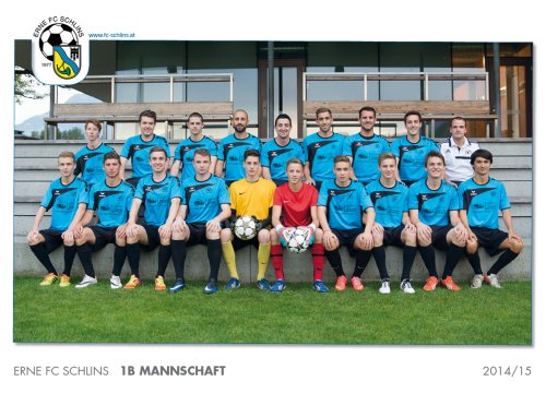 ERNE FC Schlins - 1b Mannschaft ERNE FC Schlins - 1b Mannschaft